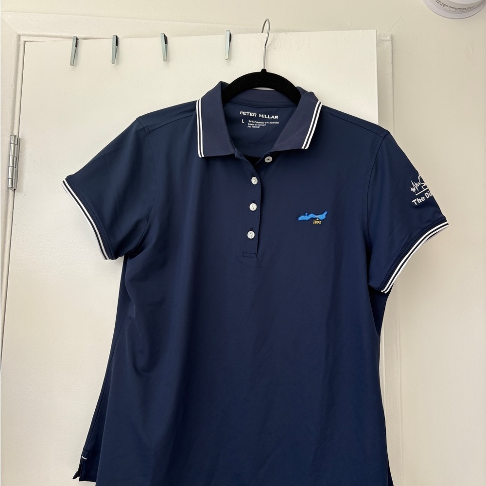 Peter Millar Navy Button Down Shirt